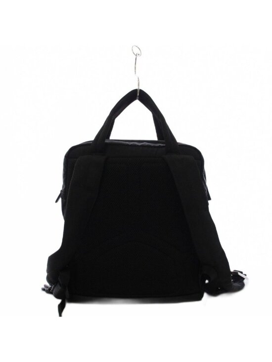 Prada Nylon Backpack Triangular Plate Black an